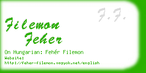 filemon feher business card