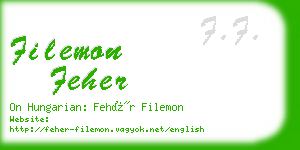 filemon feher business card